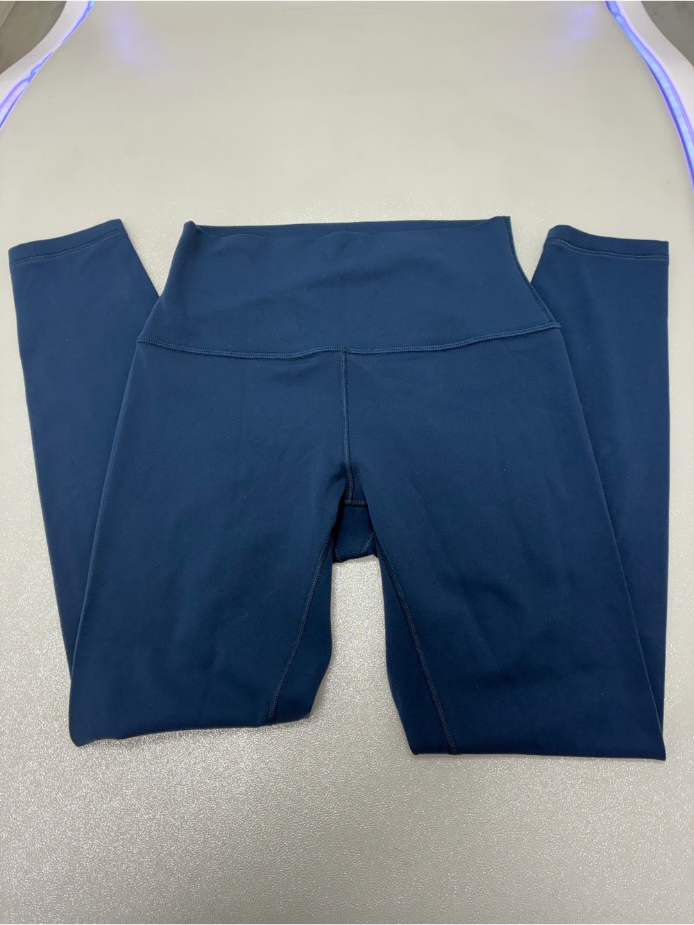 Navy Blue High Waisted Athletic Leggings Size Small Workout Yoga